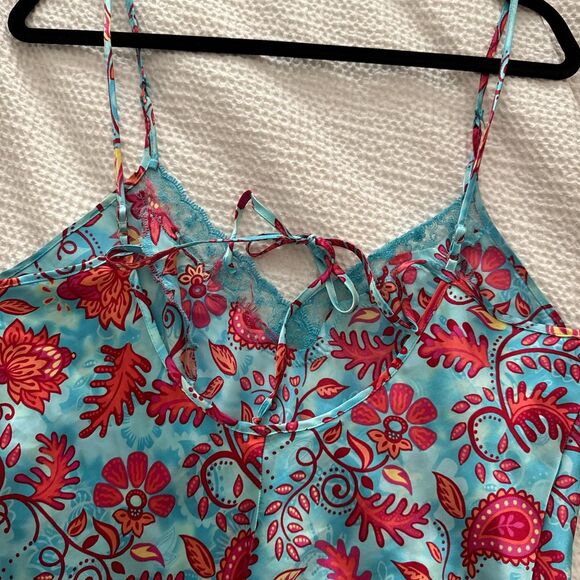 Dlicates Women's Blue and Red Flower Dress - Picture 3 of 4